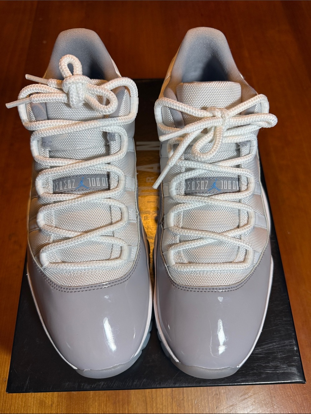 Air Jordan 11 Retro Cement Grey Low-Top Sneakers EUC